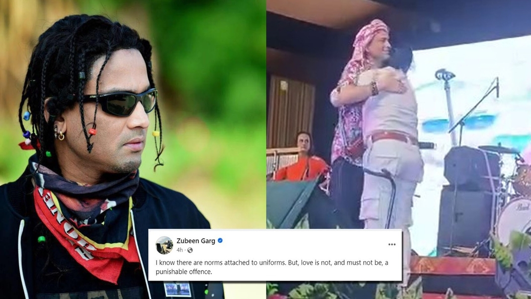 Zubeen Garg Reacts to Suspension of Female Cop for Hugging Him on Stage