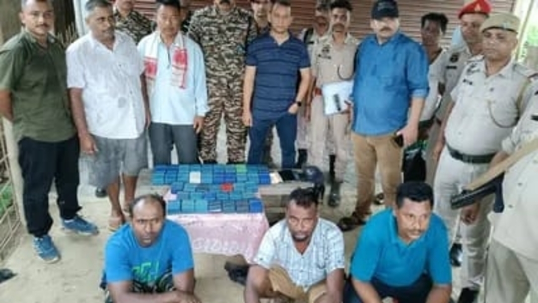 Four drug traffickers nabbed with 505.05 grams heroin in Golaghat