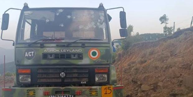 Terrorists attack Indian Airforce convoy in J&K's Poonch, injuries five soldiers