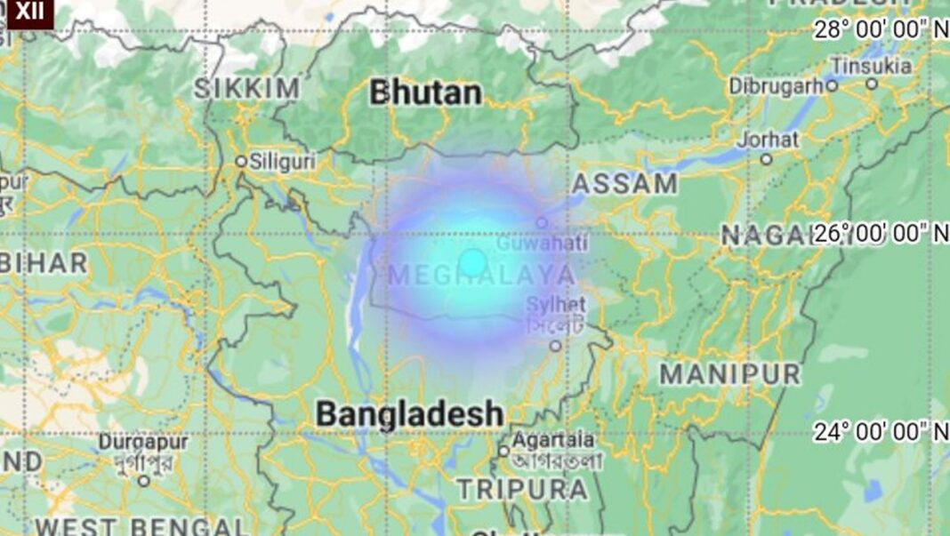 Magnitude 3.4 Earthquake Hits East Garo Hills, Meghalaya