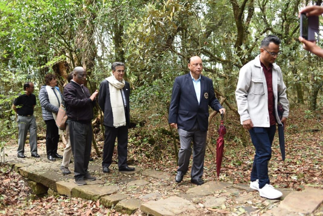 Ambassador of France visits sacred grove and Mawphlang Dam, appreciates the bio diversity preservation techniques