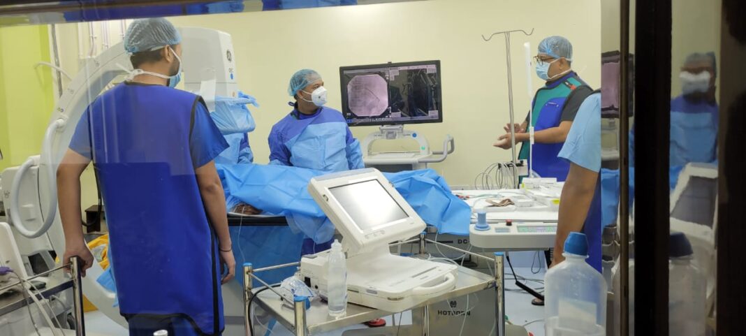 First surgery successfully performed at Tura Civil Hospital new Catheterization Lab