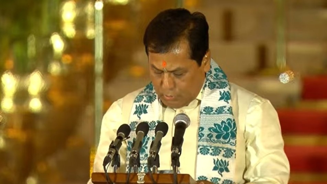 Sarbananda Sonowal takes oath as Union Minister in the NDA Govt led by PM Narendra Modi