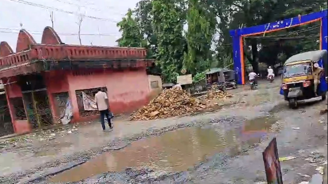 Rains and boulder trucks make hellish combination for people of Bhaitbari in Garo Hills plains
