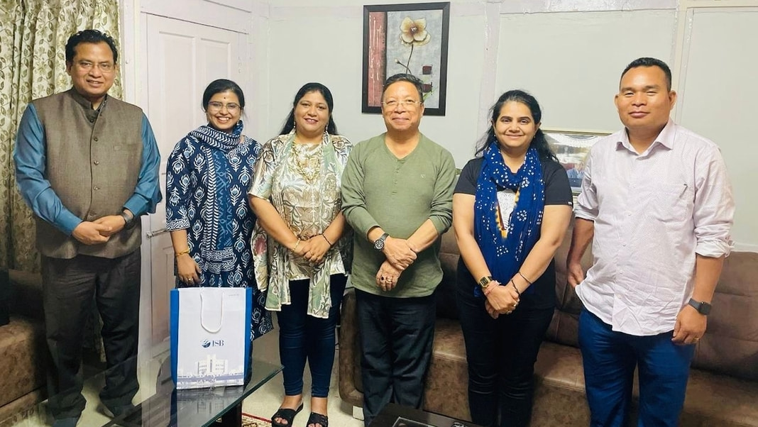 Meghalaya Speaker meets BI00 and ISB team; discusses legislative research