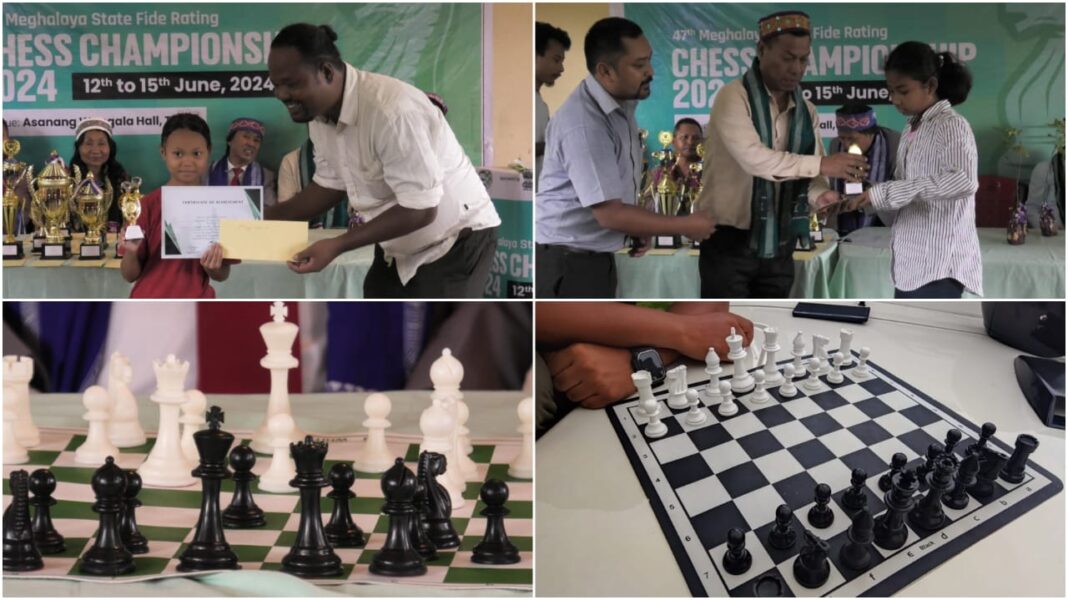 Top four winners of 47th Meghalaya State Chess Championship to represent state at the national level