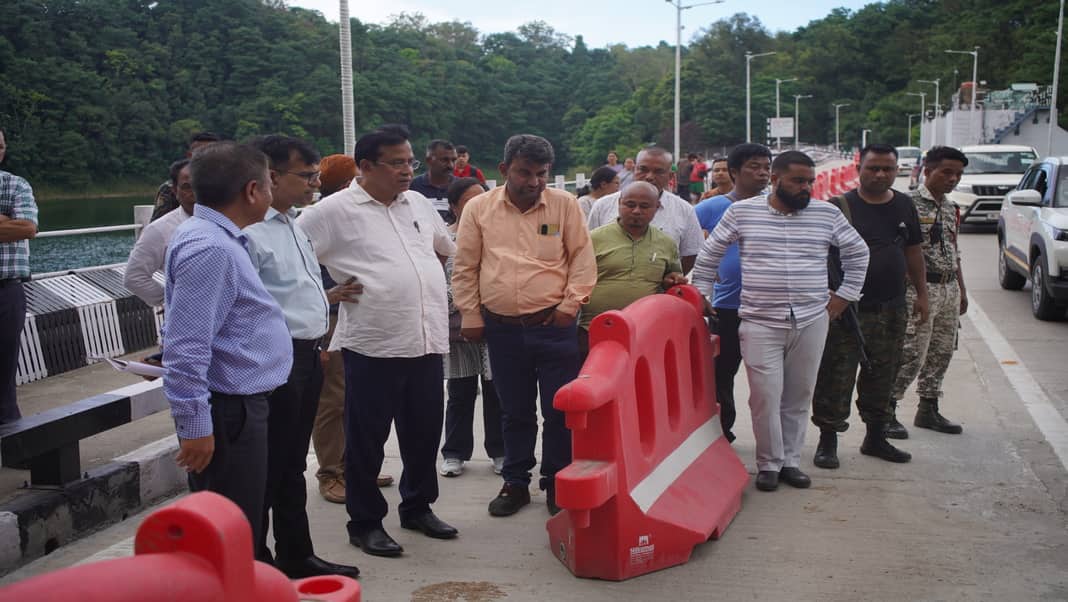 Mondal inspects rehab work on Umiam Bridge, hopes for completion by month’s end