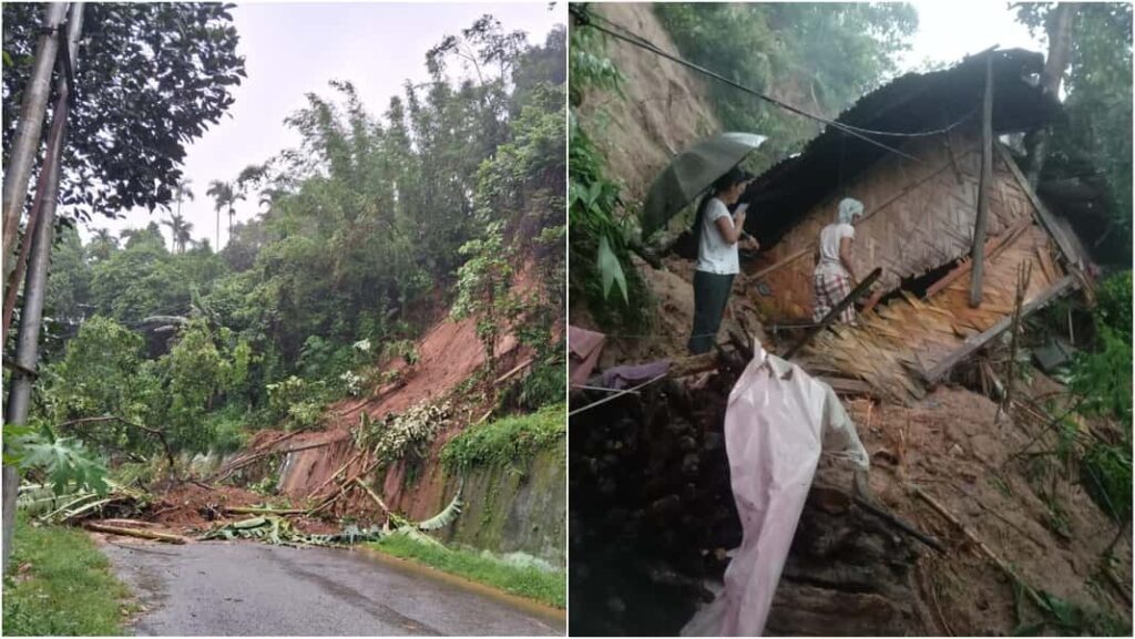 Monsoon Update | Incessant rains trigger landslides across Tura; Roads blocked, properties damaged