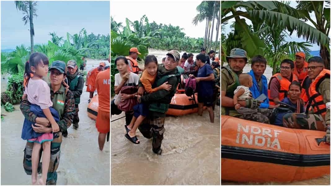 Rescue ops continue in flood-hit Assam and Arunachal Pradesh, 70 students rescued