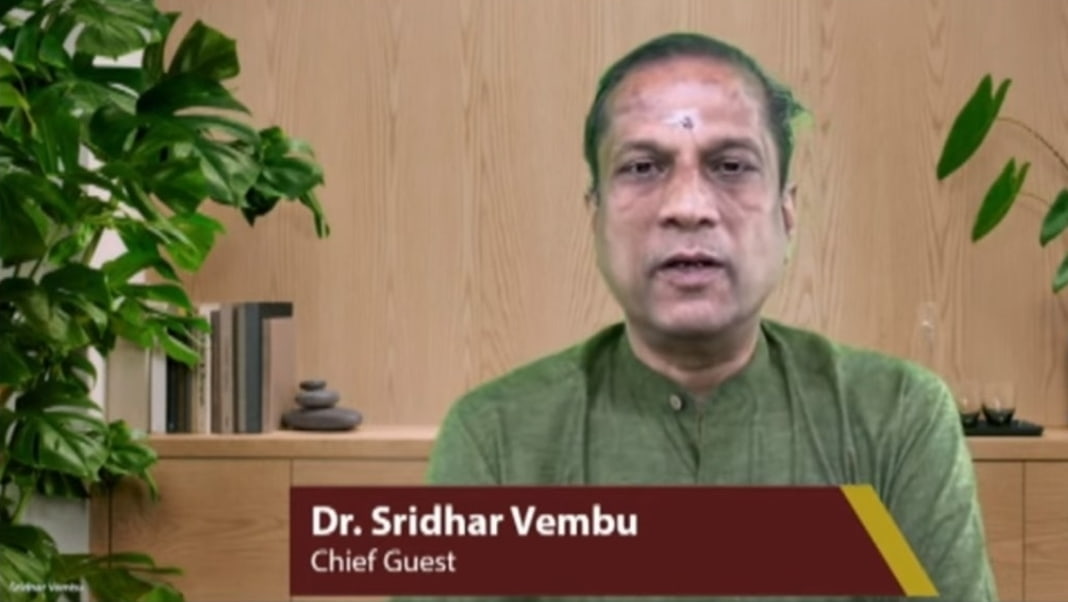 Embrace challenges as they arise, says Sridhar Vembu