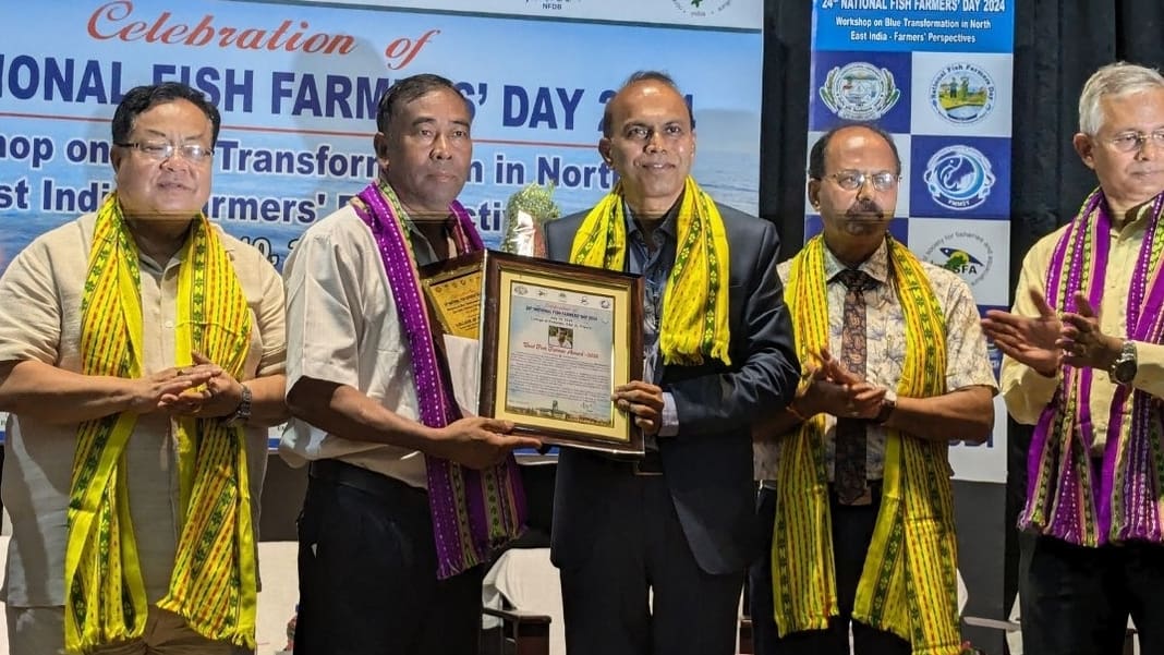 Meghalaya fish farmers honoured for outstanding contributions at National Fish Farmers Day 2024