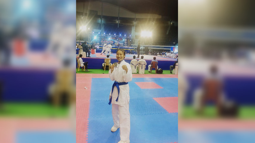 Irengbam Pushpa Chanu brings laurels to Manipur by winning gold at 8th International Karata C'ship