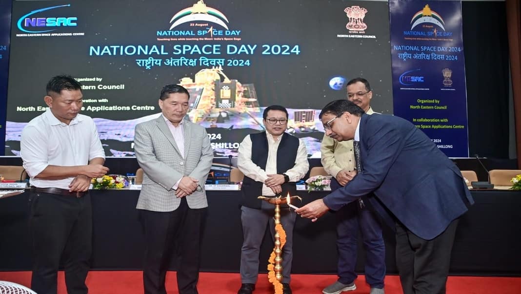 NEC celebrates inaugural National Space Day with school students of Shillong