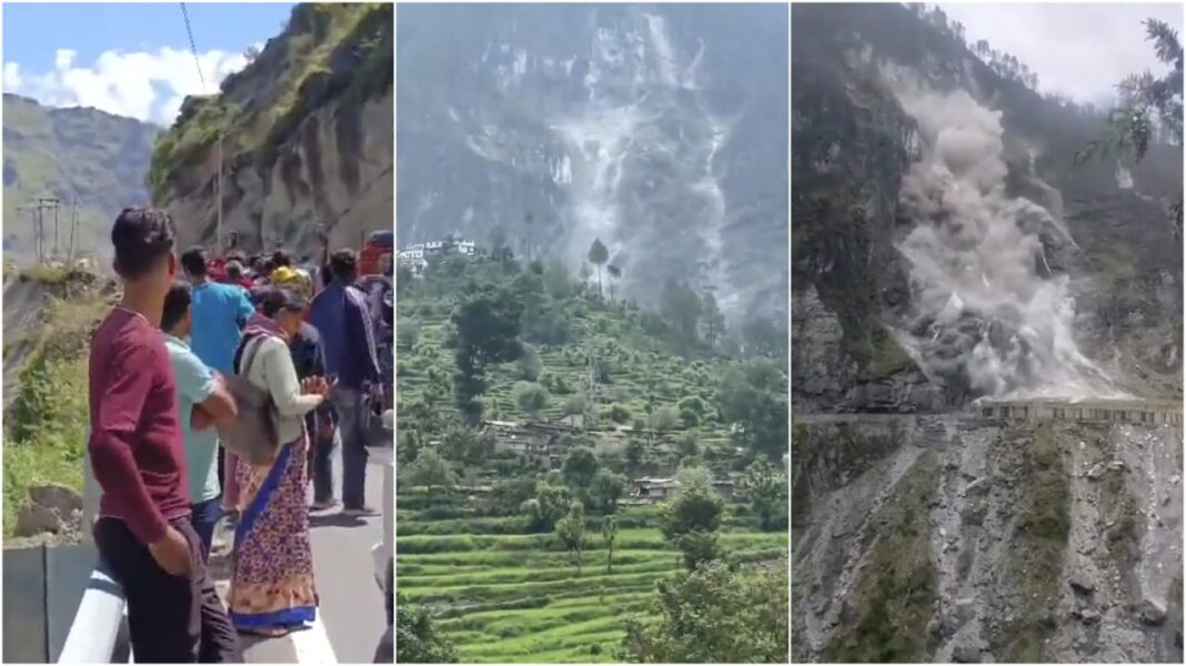 Landslide in Uttarakhand’s Chamoli Blocks Badrinath National Highway