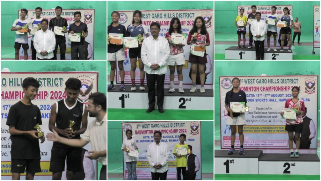 2nd West Garo Hills District Badminton Championship concludes, winners to play in State Championship