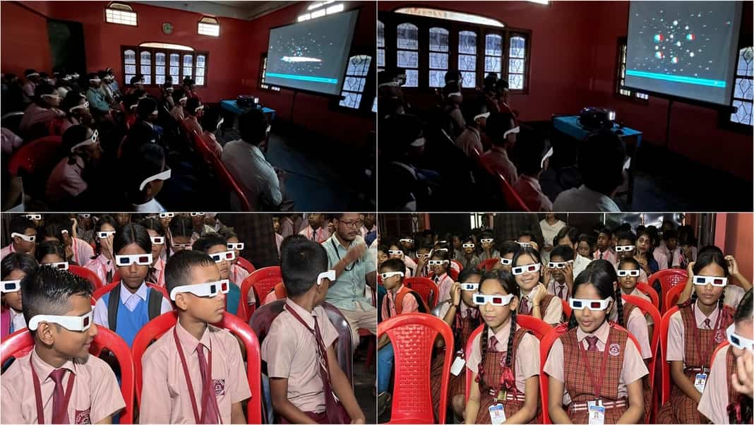 Tura students watch ISRO’s Chandrayaan Mission in 3D