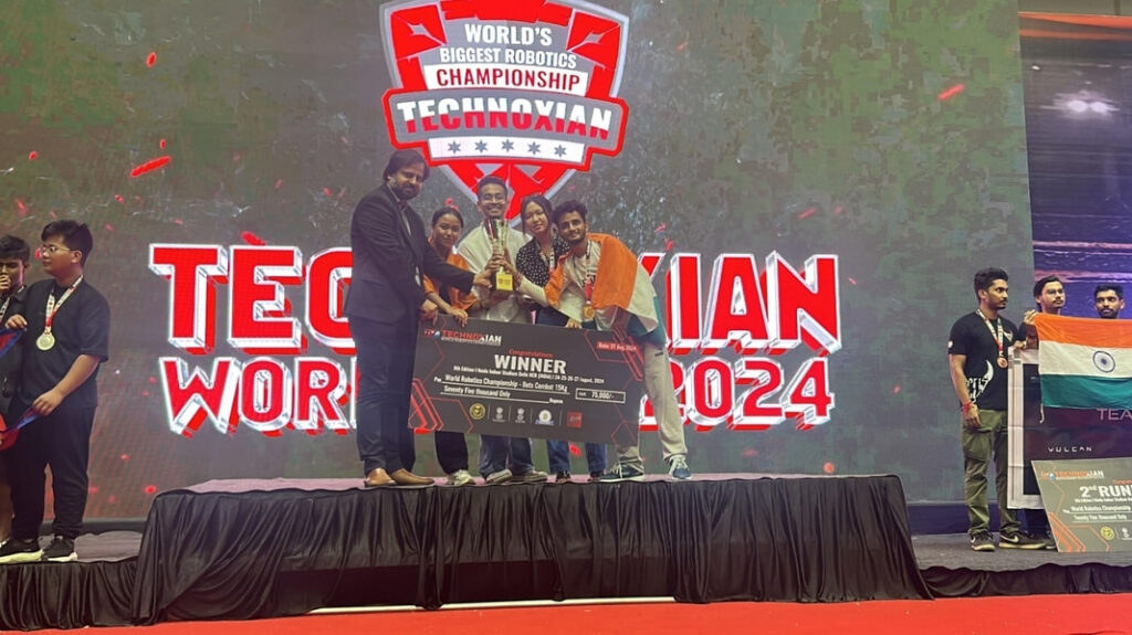 USTM’s Robotics Team wins ‘Bot Combat Challenge’ at Technoxian World Cup 2024