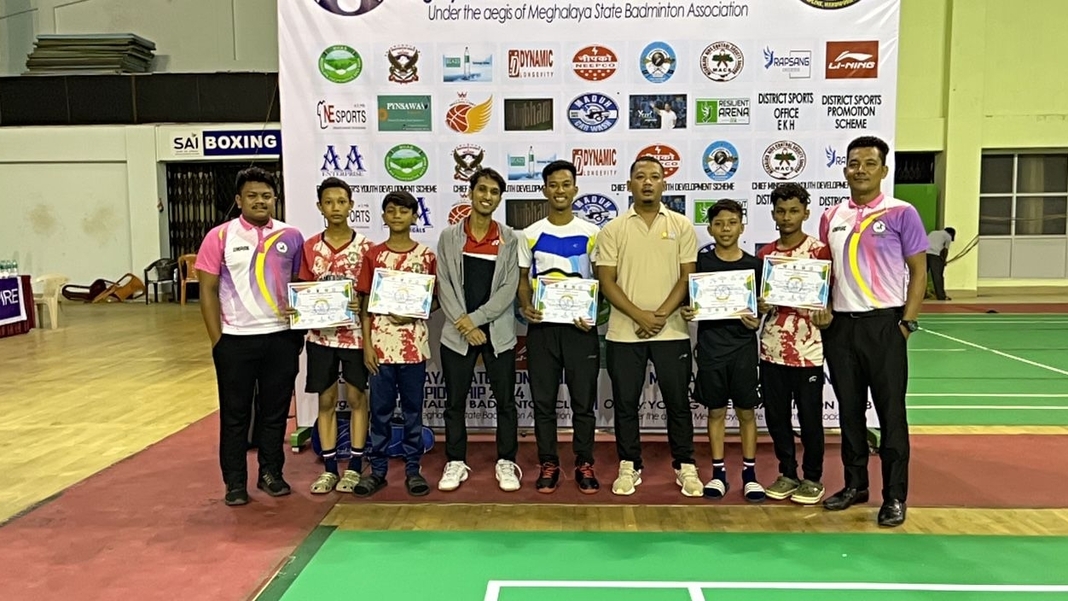 39th Meghalaya Badminton Championship | West Garo Hills bag 4 Medals, Sixbirth M. Marak wins Gold