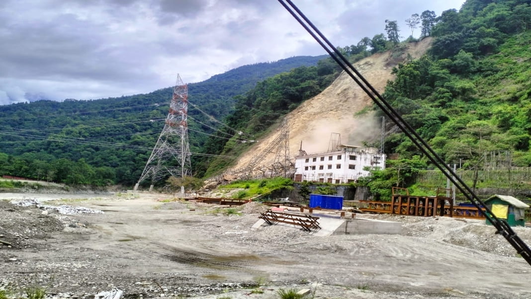 Landslide strikes NHPC power station in Sikkim infra damage, but no casualties