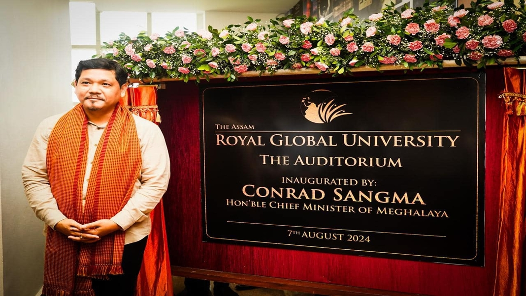 CM Conrad Sangma inaugurates auditorium of Assam’s Royal Global University