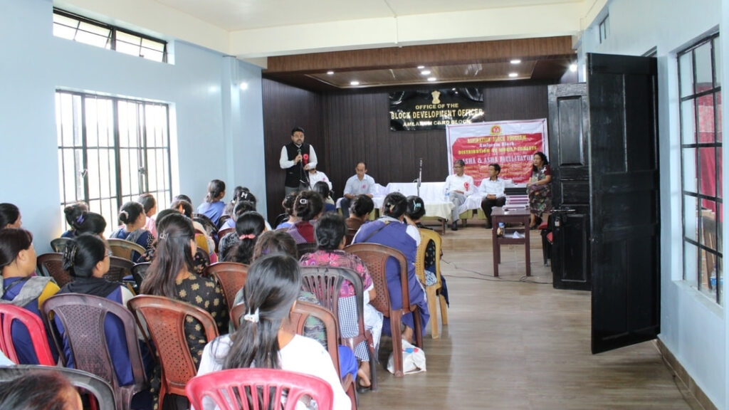 Mobile Tablets distributed to ASHAs, ASHA Facilitators in Amlarem to enhance healthcare services