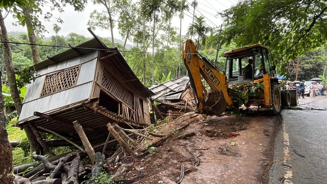 Eviction drive for NH-217 widening begins in Tura amidst heavy security