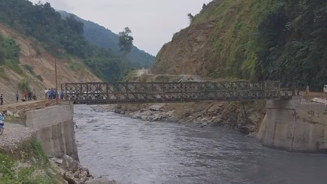 Crucial bridge restored in record 58 days in Kuring Kumey in Arunachal Pradesh