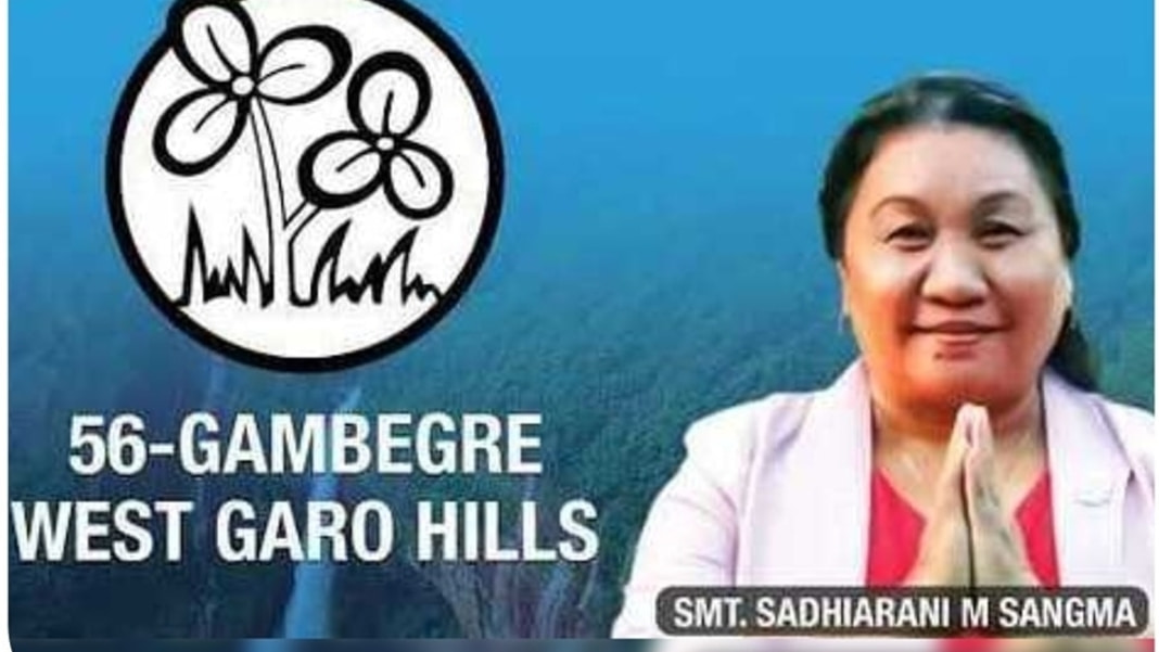 TMC to field Zenith’s wife and GHADC’s lone female MDC Sadhiarani M Sangma for Gambegre bye-poll