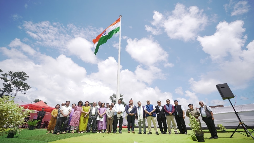 Conrad hoists 40-meters tall National Flag in Shillong, unveils Master Plan for Barik redevelopment