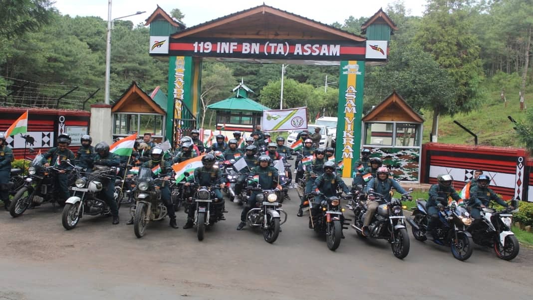 Army undertakes bike rally from Shillong to Sohra for stronger bond with local community