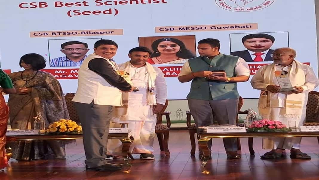 Garo Hills-based scientist wins ‘Best Scientist Award’ for high-quality Muga Seed production