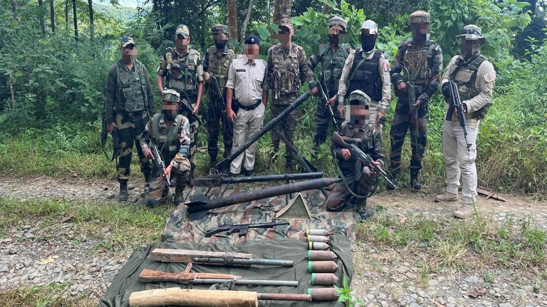 Manipur: Security forces deliver major blow to armed groups, make major arms seizures in 48-Hr ops