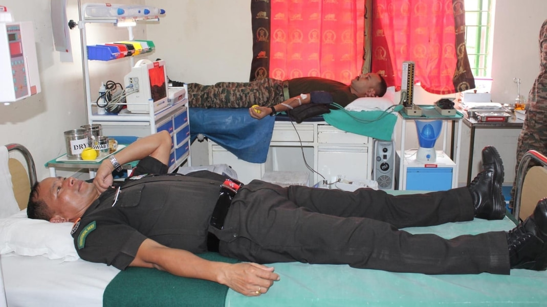 Army conducts blood donation camp in Shillong