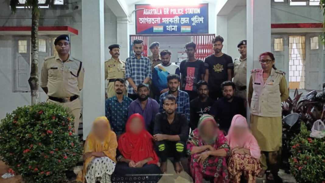 11 more Bangladesh nationals held in Tripura for illegally entering India