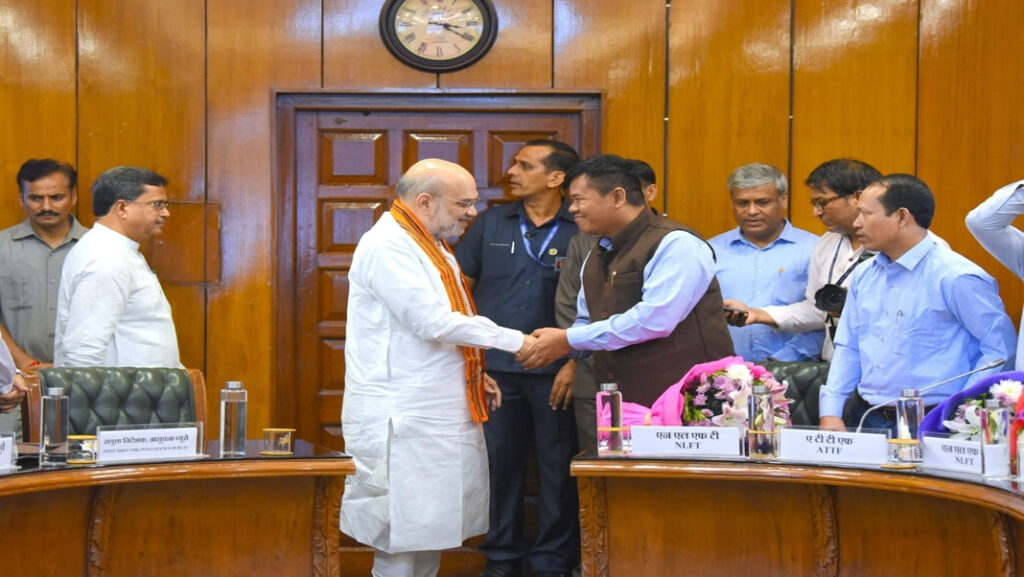 A Memorandum of Settlement was signed, in the presence of Union Home Minister and Minister of Cooperation,Amit Shah, between Government of India, Government of Tripura and National Liberation Front of Tripura (NLFT) and All Tripura Tiger Force (ATTF), in New Delhi, today.