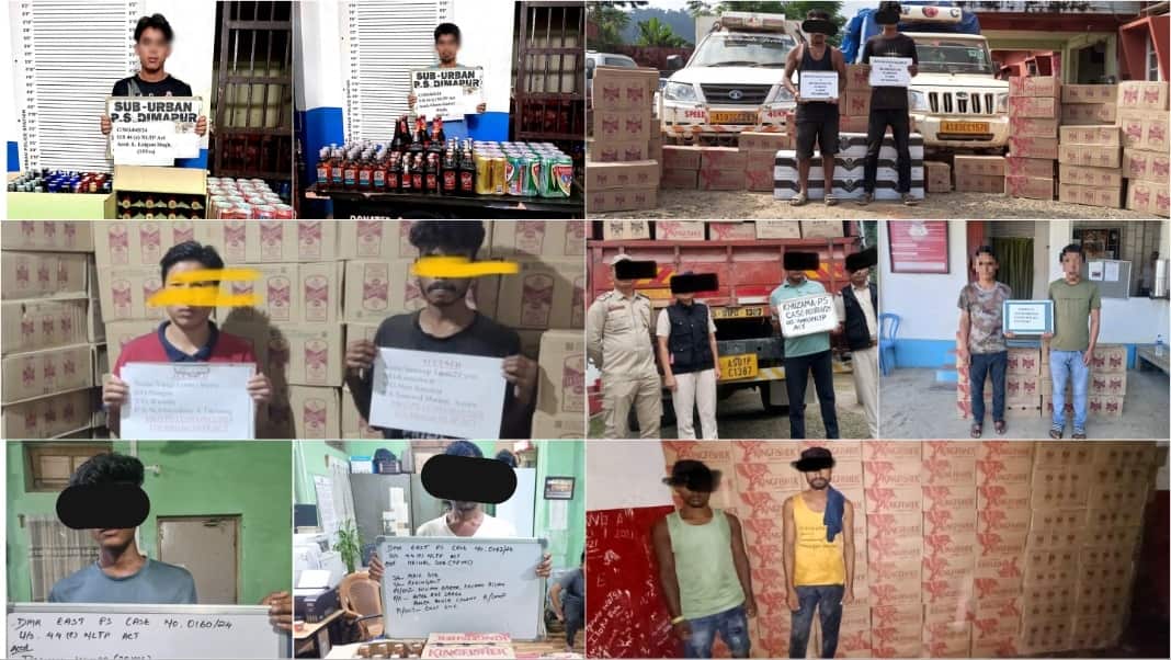 30 held, 9600 liquor bottles seized in 'dry state' Nagaland