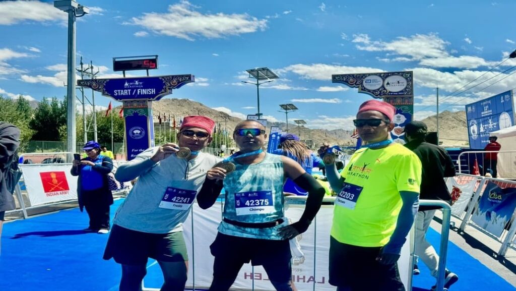 Garo Hills Runners complete the LADAKH Marathon 2024