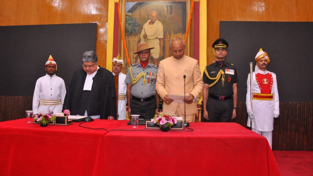 Justice Indra Prasanna Mukherji sworn in as 13th Chief Justice of Meghalaya