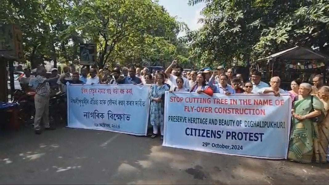 Battle for the Banyans: Guwahati Residents Protest to Save Centuries-Old Trees from Flyover Project