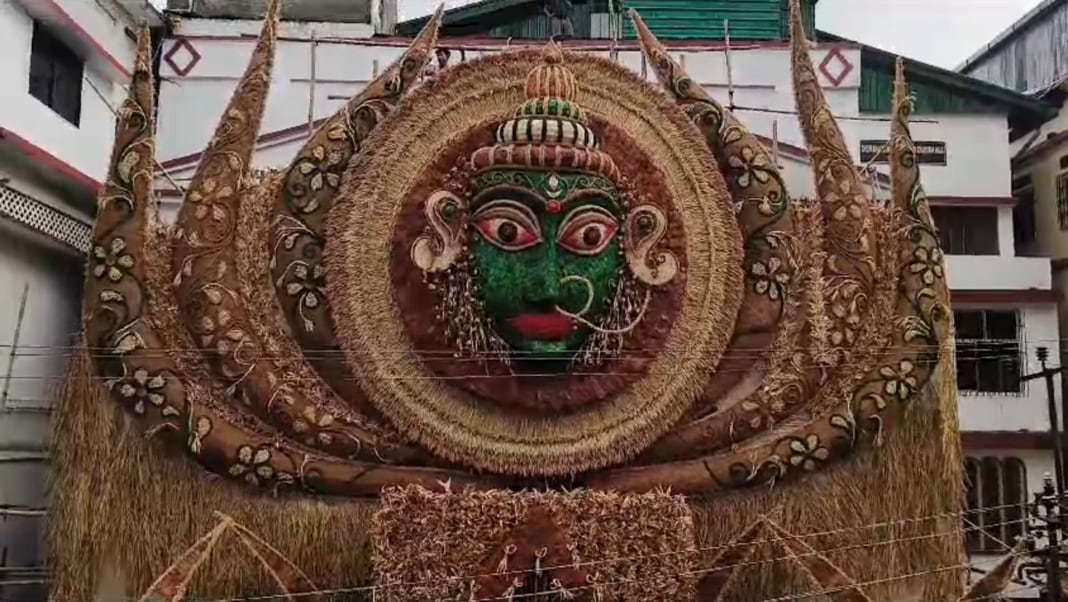 Jhalukpara Durga puja to attract pandal hoppers with their unique eco-friendly theme