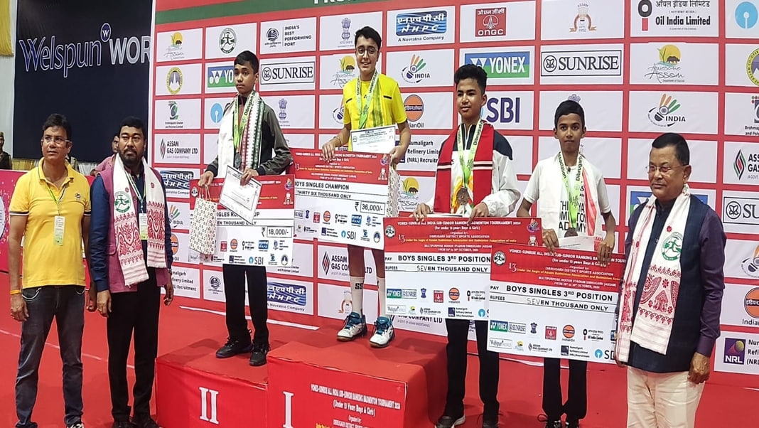 Rajasthan's Satvik Agrawal, Assam's Bedagni Gogoi win All India Sub-Junior Badminton Tournament