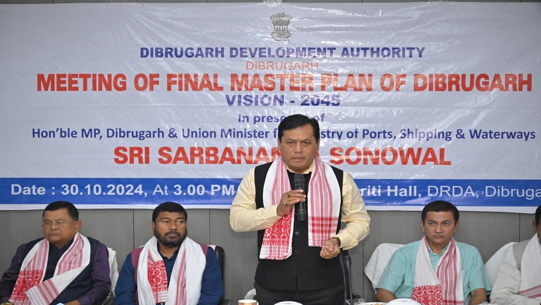 Sarbananda Sonowal advocates for planned measures against artificial flooding in Dibrugarh