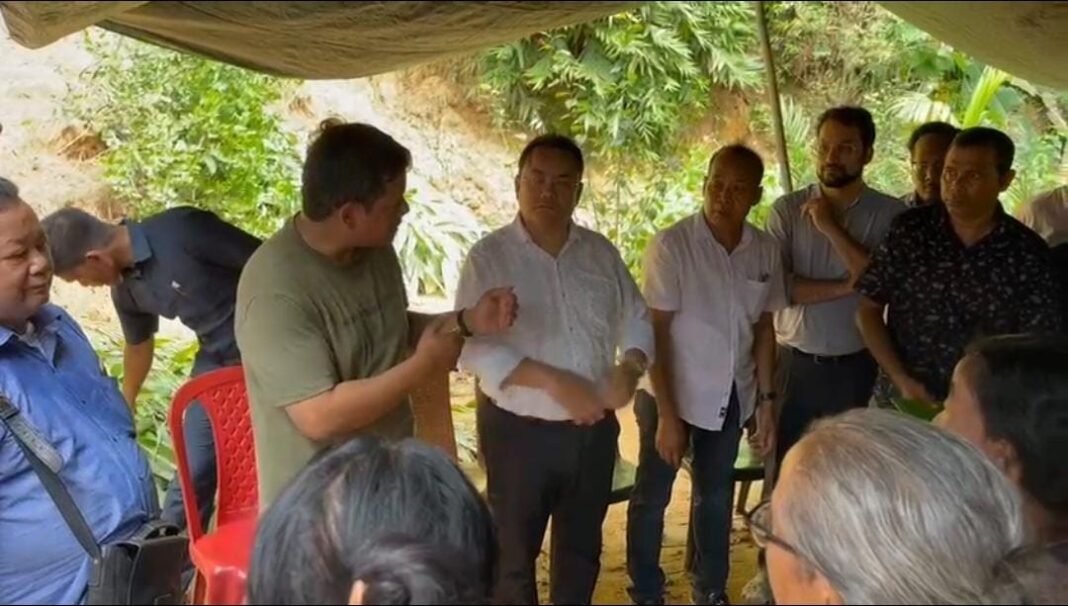 Conrad visits flood and landslide-hit areas of West Garo Hills, distributes ex-gratia to victims' families