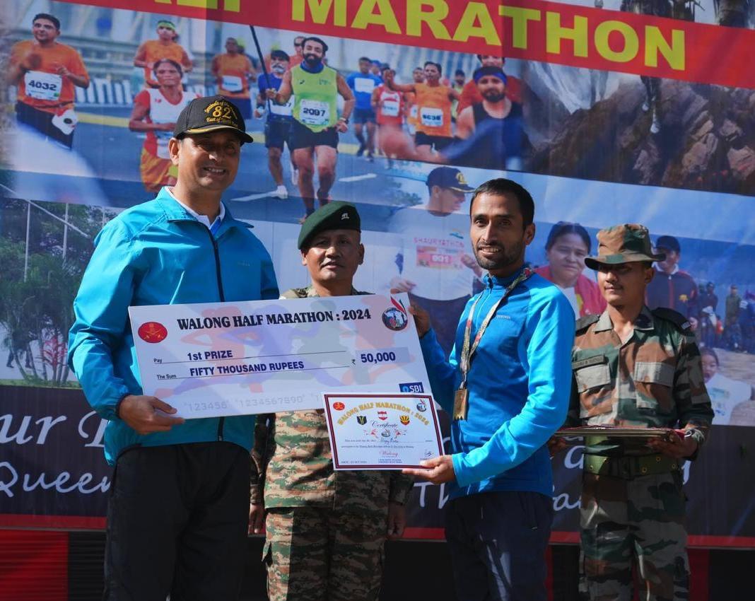 Indian Army Hosts Half Marathon at Walong to Honor Fallen Heroes of the Battle of 1962