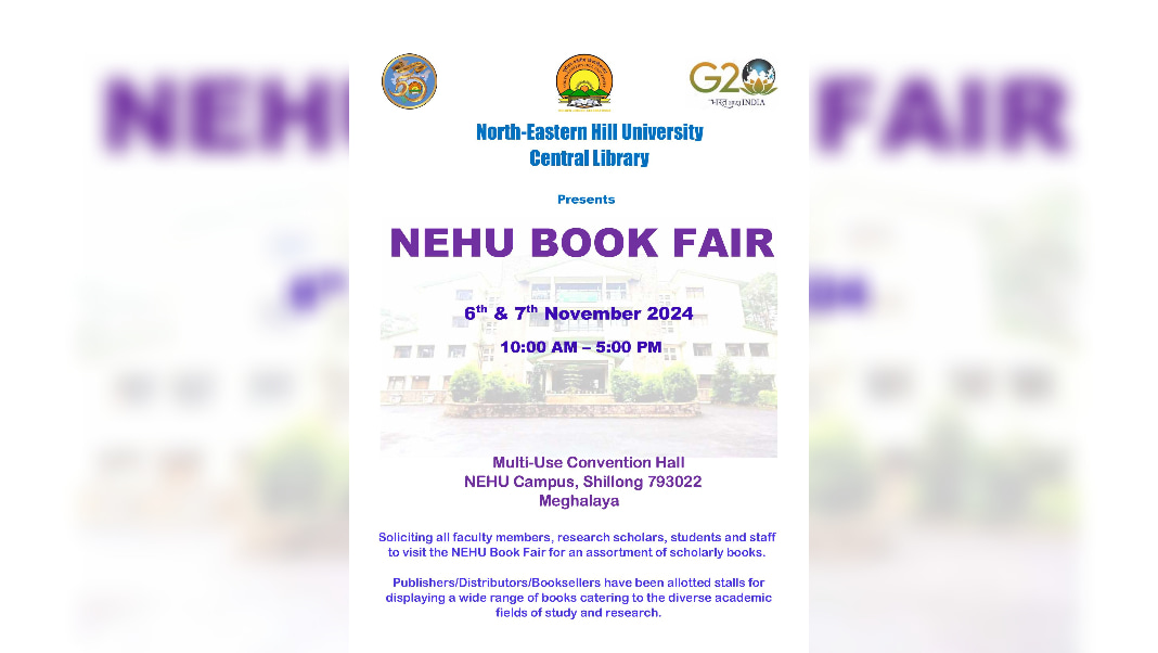 2-day Book Fair in NEHU from Nov 6