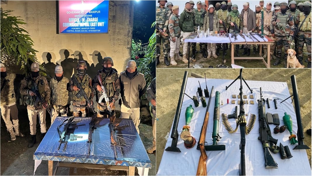 Army seizes cache of arms in Manipur amid joint operations