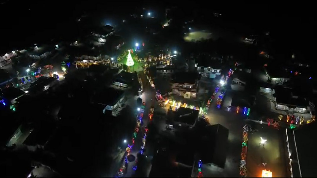 Lights extravaganza begins in Moolamylliang village ahead of Christmas