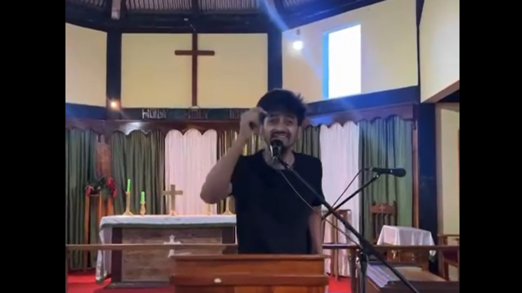 Massive outrage in Meghalaya as influencer violates religious sanctity of Mawlynnong Church