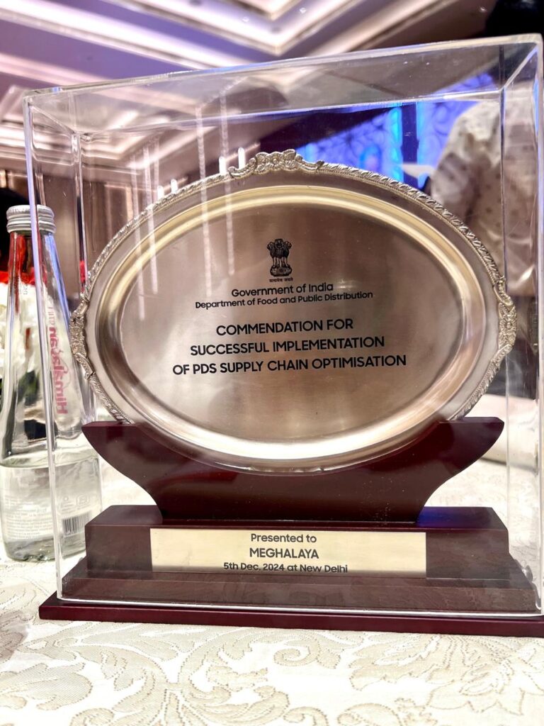 Meghalaya earns national recognition for PDS reforms, supply chain optimization