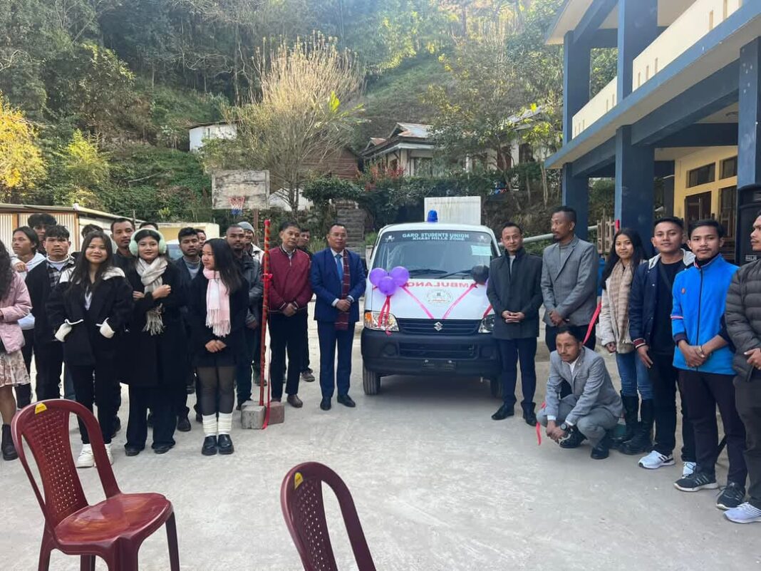 A step towards better community healthcare: GSU Khasi Hills Zone get new ambulance